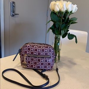 Tommy Hilfiger red and navy crossbody bag